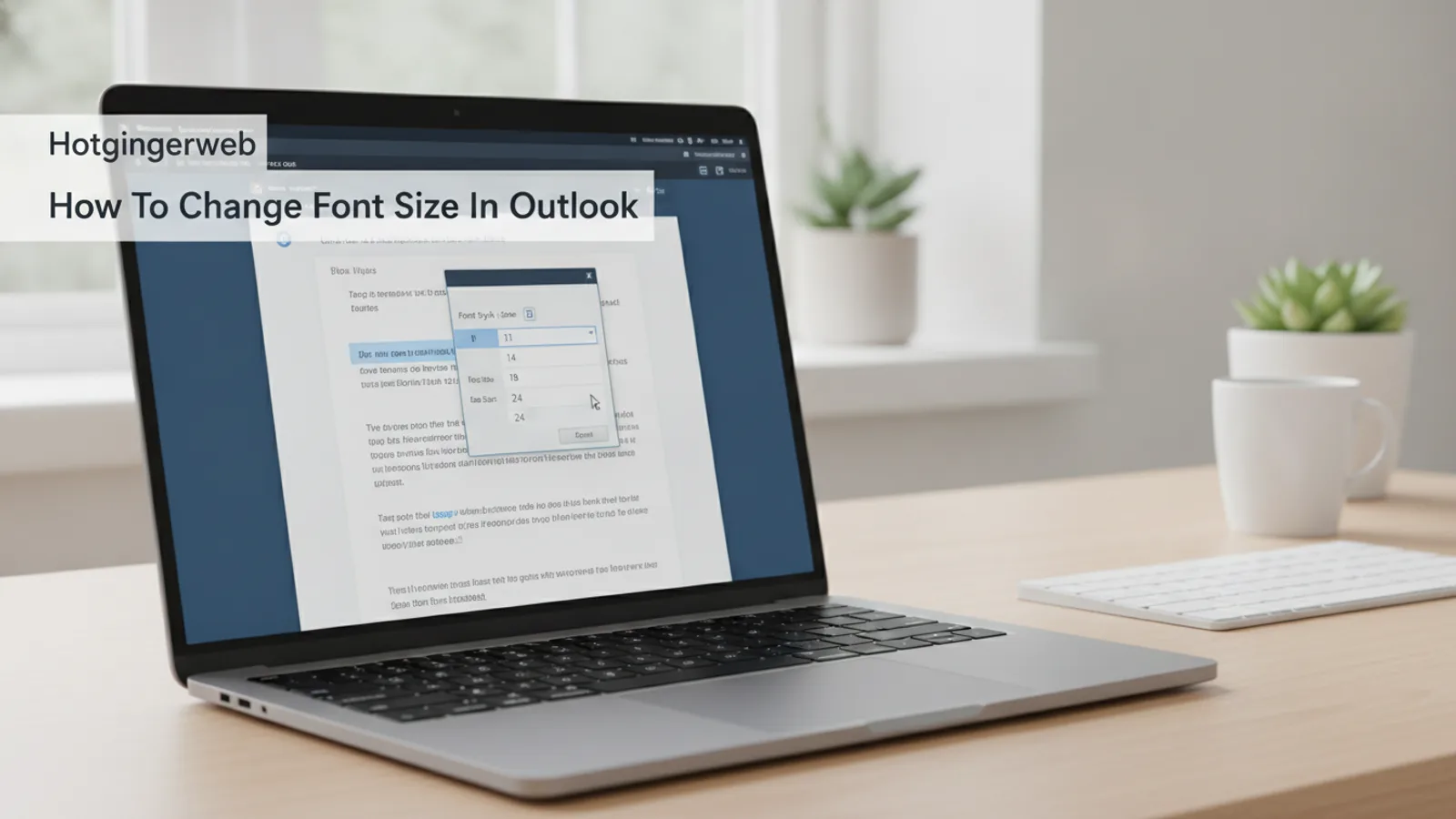 How To Change Font Size In Outlook | Hotgingerweb