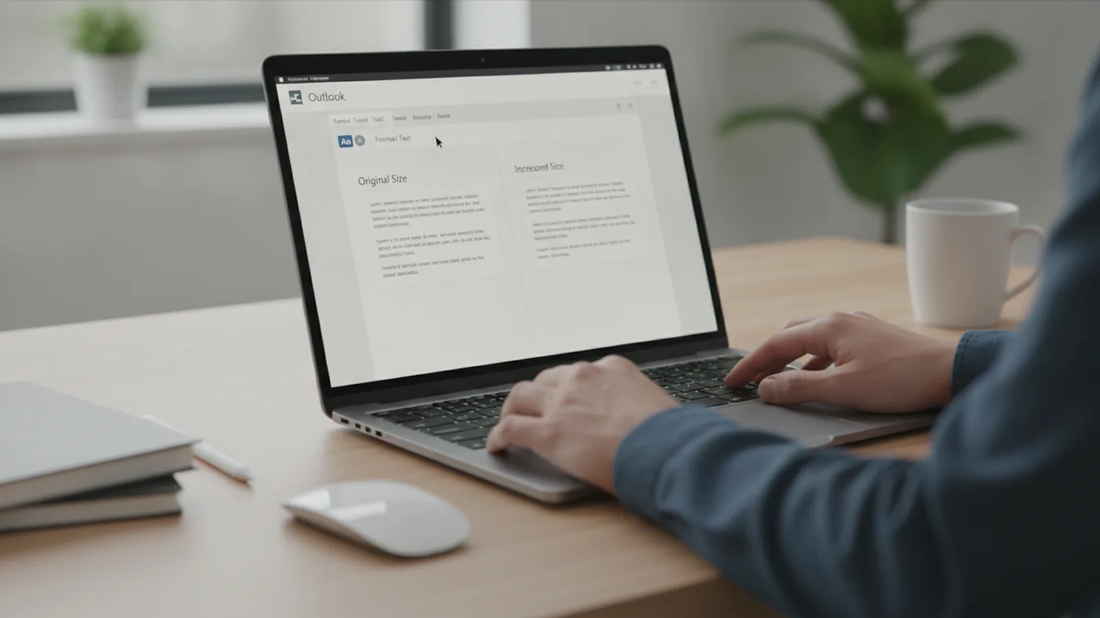 How To Increase Font Size In Outlook | Hotgingerweb